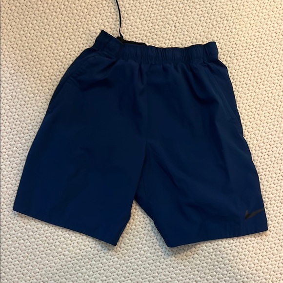 Nike Blue Athletic Shorts Lightweight Elastic Waist - Picture 1 of 1
